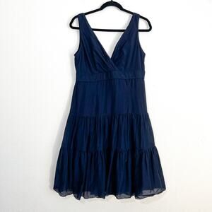 Lauren Ralph Lauren Dress Womens 10 Tiered Summer Babydoll Boho Wedding Guest